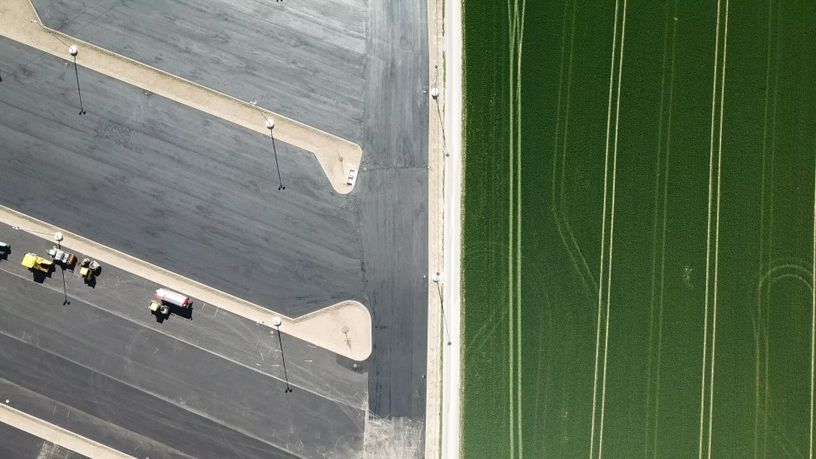 Built-up soil – parking areas instead of farmland